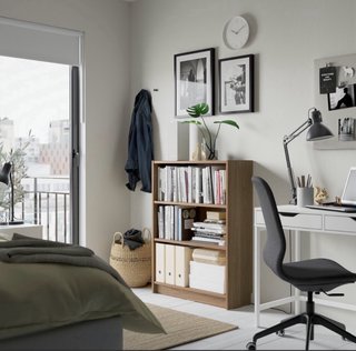 2 Estanterías Billy Ikea Roble Cristal