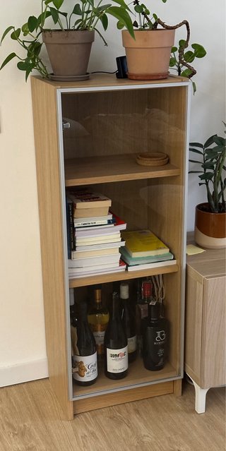 2 Estanterías Billy Ikea Roble Cristal