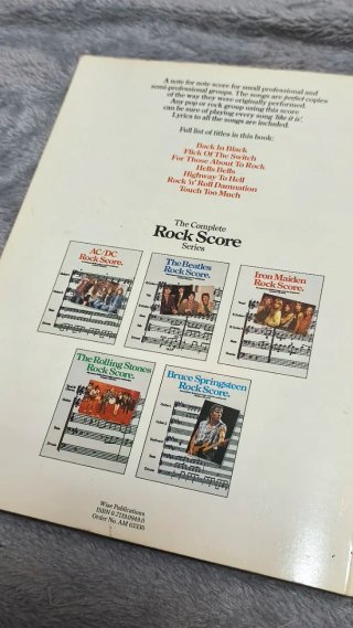 AC/DC Rock Score Libro Partituras