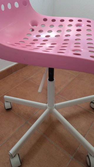 Silla de escritorio Ikea rosa