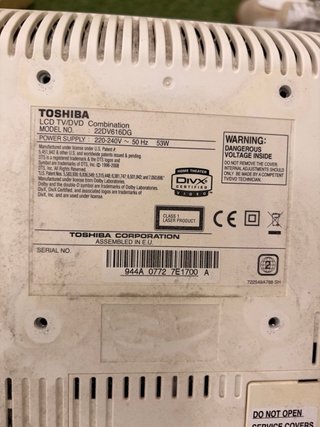 TV LCD Toshiba 22DV616DG con DVD