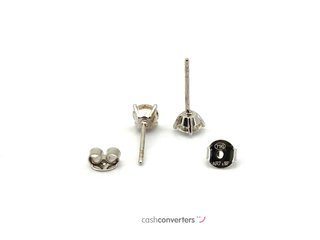 pendientes oro 18k con piedra con circonita