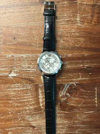 Reloj Emporio Armani Plata y Negro