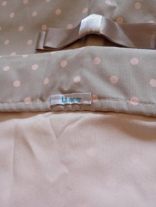 Colcha y funda de almohada bebé lunares de cocheci