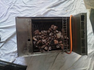 Barbacoa Industrial Piedra Volcánica Gas