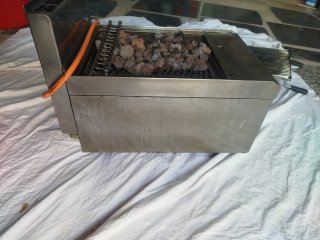 Barbacoa Industrial Piedra Volcánica Gas