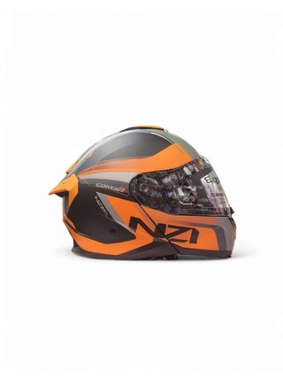 Casco NZI Combi 3 Duo Negro Naranja