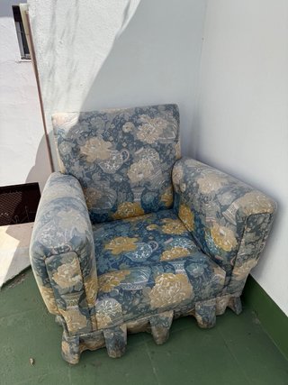 REGALO SOFA  antiguo tela floral