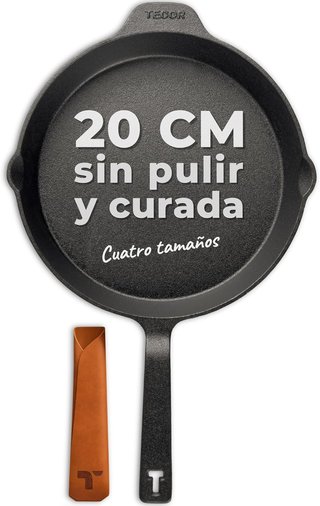 Sartén hierro fundido inducción versátil 32cm