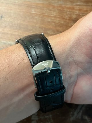 Reloj Emporio Armani Negro y Plateado