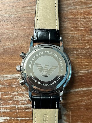 Reloj Emporio Armani Negro y Plateado
