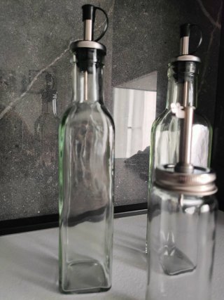 Set Olio e Aceto Vetro e Metallo