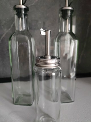 Set Olio e Aceto Vetro e Metallo