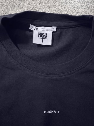 Zara x Pusha T Collab - Camiseta sin mangas negra