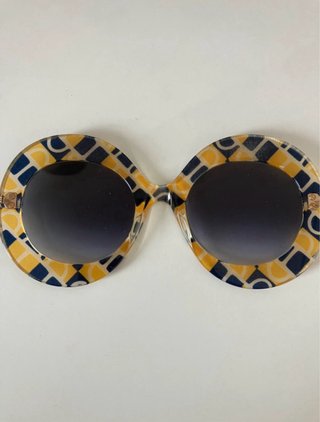 Occhiali da sole Gucci rotondi fantasia