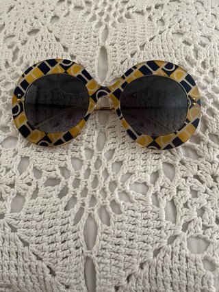 Occhiali da sole Gucci rotondi fantasia