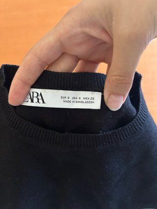 Top tirantes negro Zara