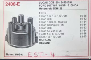 Tapa Delco Ford Escort Fiesta
