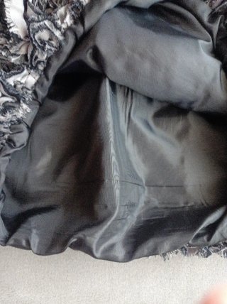 Vestido fiesta elegante negro y gris,es comodo !!