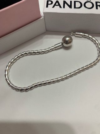 Pulsera Pandora Espiral Plata para charms