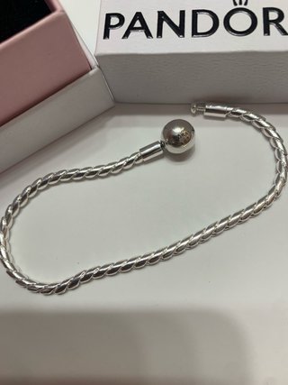 Pulsera Pandora Espiral Plata para charms