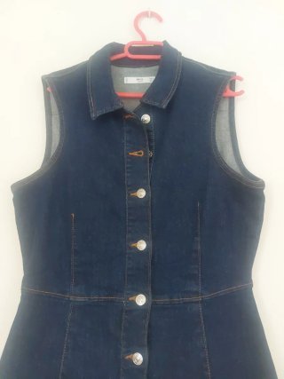 Vestido vaquero Mango sin mangas