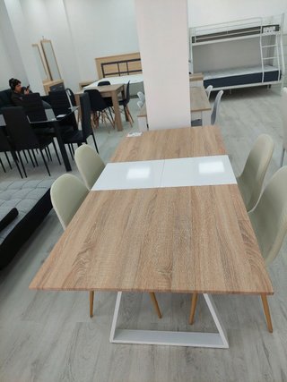 Comedor nórdico extensible 4 sillas NUEVO