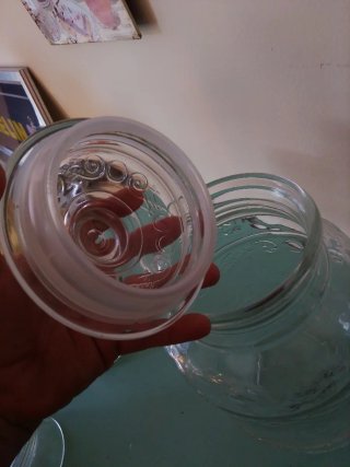 Vaso portacaramelle vintage in vetro