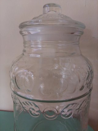 Vaso portacaramelle vintage in vetro