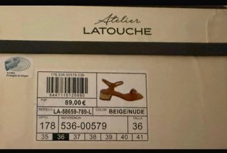 Sandalias Latouche Beige con Pedrería