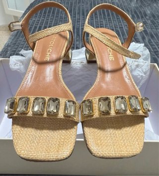 Sandalias Latouche Beige con Pedrería