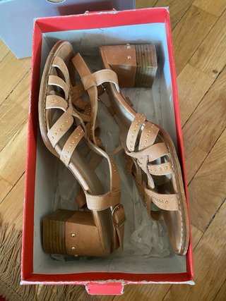 Sandalias Dansi Piel Beige Talla 43