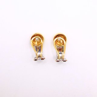 Pendientes Oro Blanco y Amarillo 18K, 5.08gr