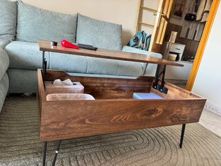 Mesa de centro madera y metal