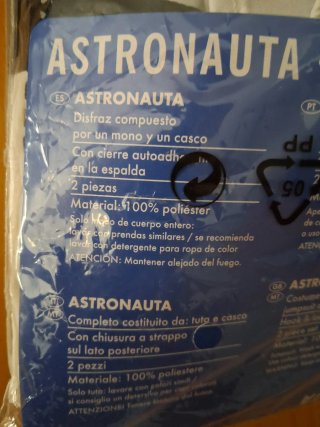 Disfraz Astronauta 98-104 cm