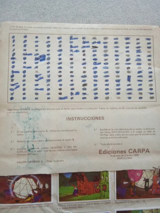 Álbum Cromos Dr. Snuggles 1982