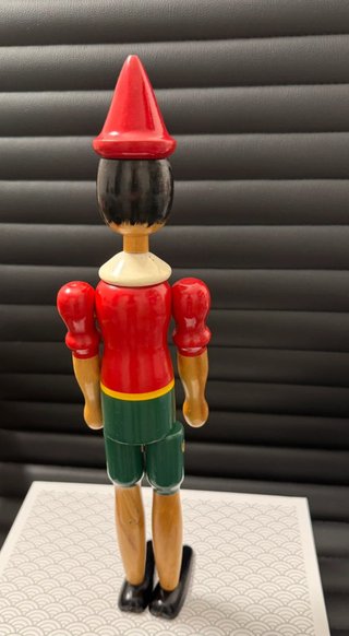 Pinocchio 35 cm legno snodabile articolato vintage