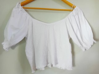 Top blanco Easy Wear Talla M