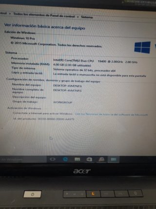 Ordenador portátil Acer Aspire 5735