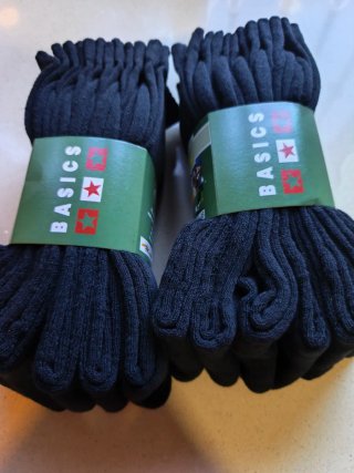 12 Pares Calcetines Deportivos Algodón Talla 43-46
