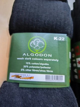 12 Pares Calcetines Deportivos Algodón Talla 43-46