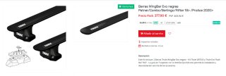 Barras THULE Berlingo Rifter Combo Partner 3 gen.