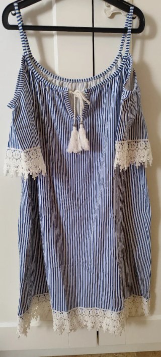 Vestido playero rayas talla hasta L