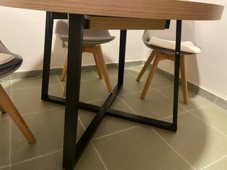Mesa comedor/salón madera y metal