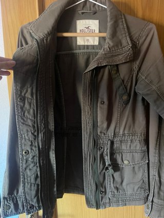 Chaqueta Hollister Verde Militar Talla XS