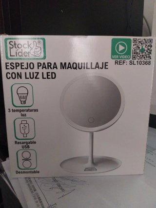 Espejo Maquillaje Luz LED Stock Lider