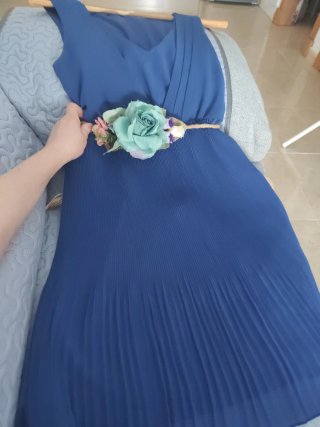 Vestido Vila azulón talla S