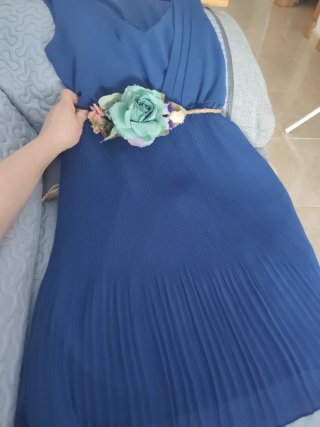 Vestido Vila azulón talla S
