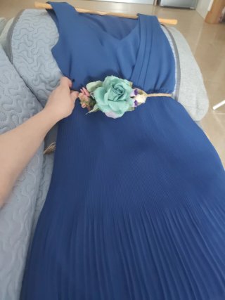 Vestido Vila azulón talla S