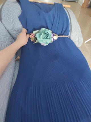 Vestido Vila azulón talla S